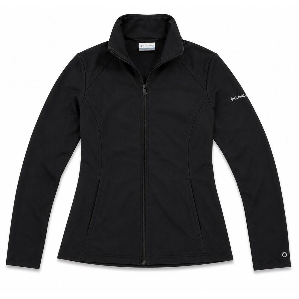 Columbia Kruser Ridge II Softshell Jacket Womens Medium Black Full Zip Outdoor